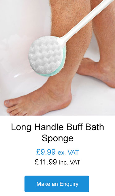 long handle buff bath sponge