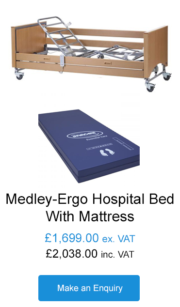 medley ergo hospital bed with mattress