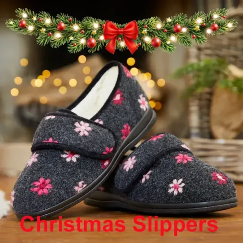 Holly Winter Slippers