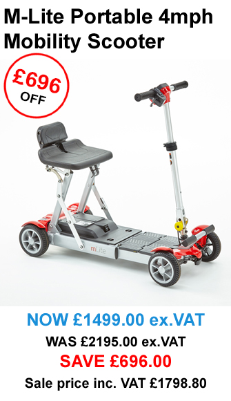 M lite portable 4mph mobility scooter