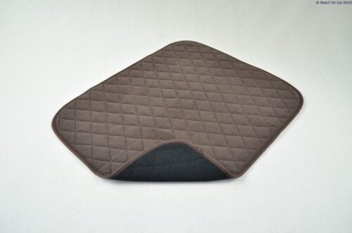 Vida Washable Chair Pad Brown