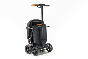 Aero Carbon Manual Fold Mobility Scooter Folded
