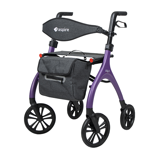 Aspire Oslo Rollator in Purple